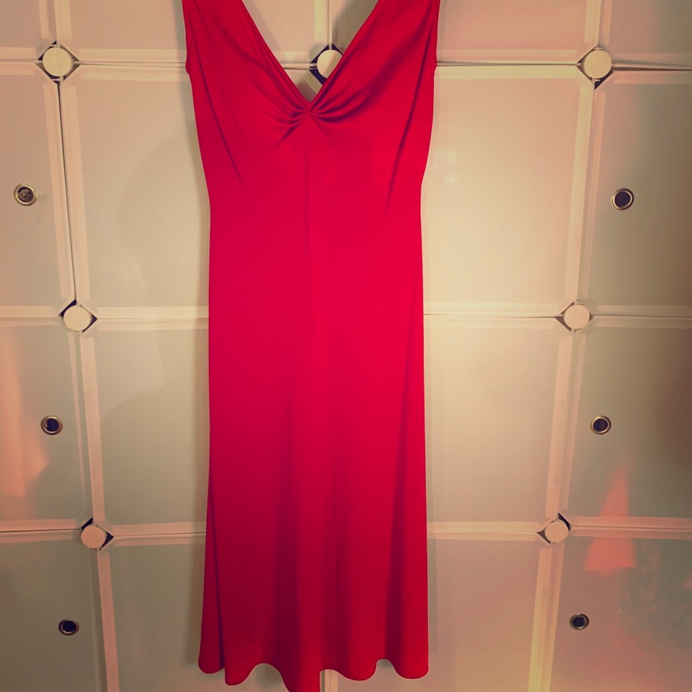 Red sexy , fitted dressy dress